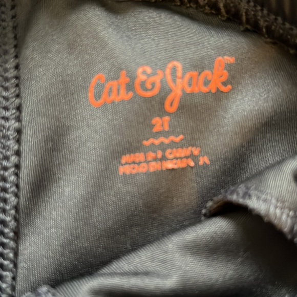 Cat & Jack 2T Gray Drawstring Short - Picture 2 of 3